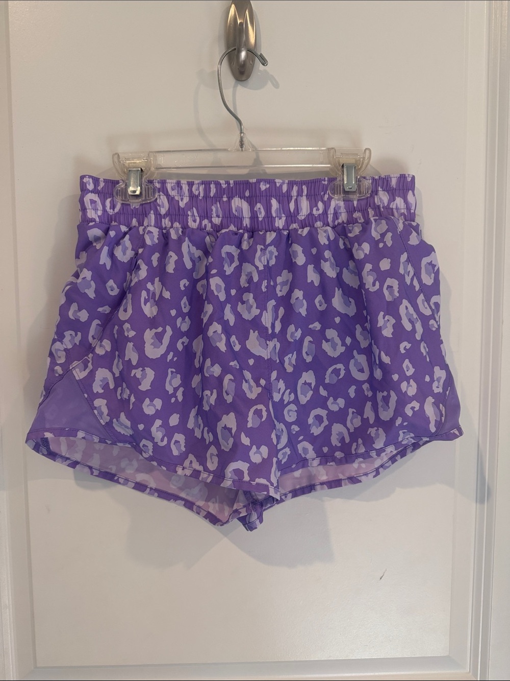 all in motion Purple Leopard Print Athletic Shorts
